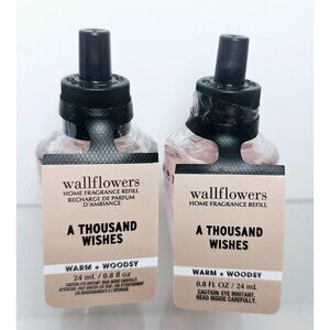 2 A THOUSAND WISHES Bath Body Works Wallflowers Plug In Refills NEW